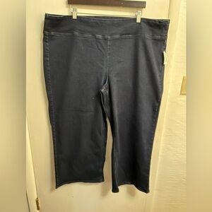 Old Navy High-rise Weekender Pull-On Crop Wide Leg  Flare Jeans Women's Size 26W